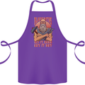 Funny Blacksmith Quote Cotton Apron 100% Organic Purple