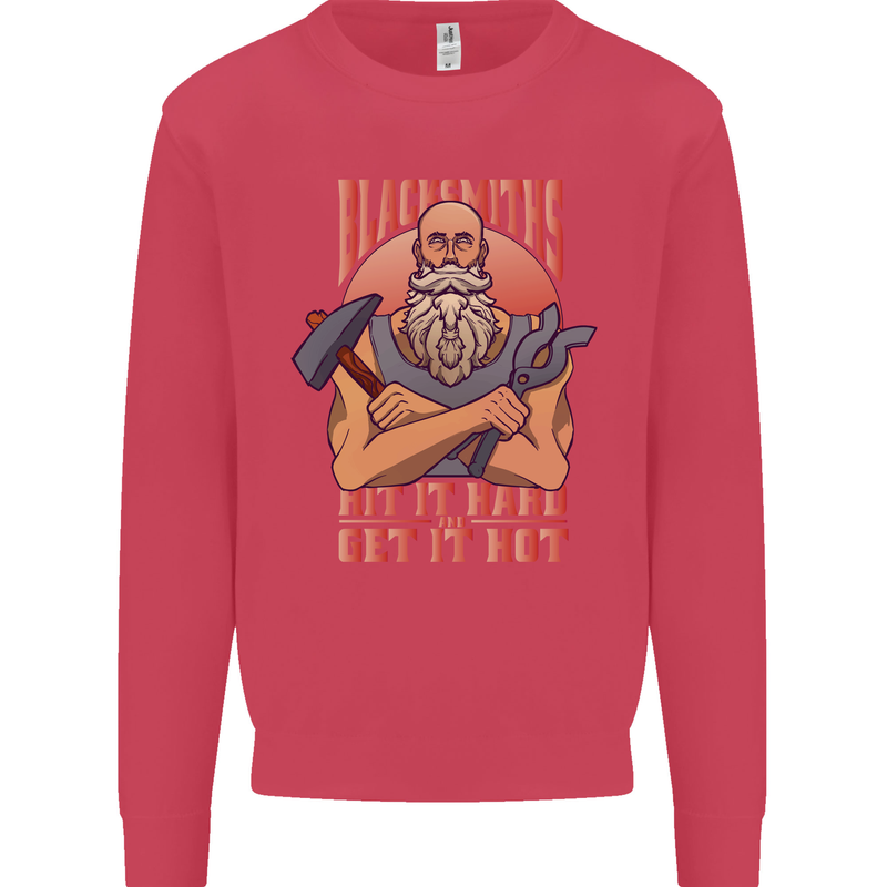 Funny Blacksmith Quote Kids Sweatshirt Jumper Heliconia