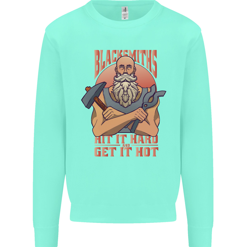 Funny Blacksmith Quote Kids Sweatshirt Jumper Peppermint