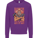 Funny Blacksmith Quote Kids Sweatshirt Jumper Purple