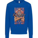 Funny Blacksmith Quote Kids Sweatshirt Jumper Royal Blue