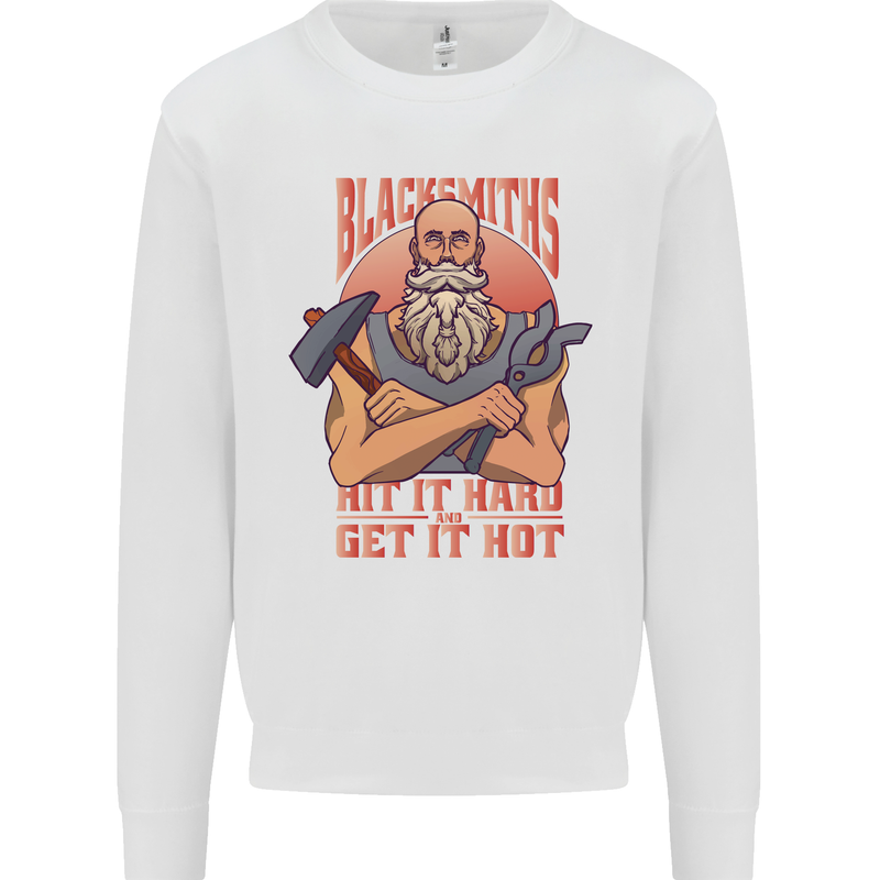 Funny Blacksmith Quote Kids Sweatshirt Jumper White