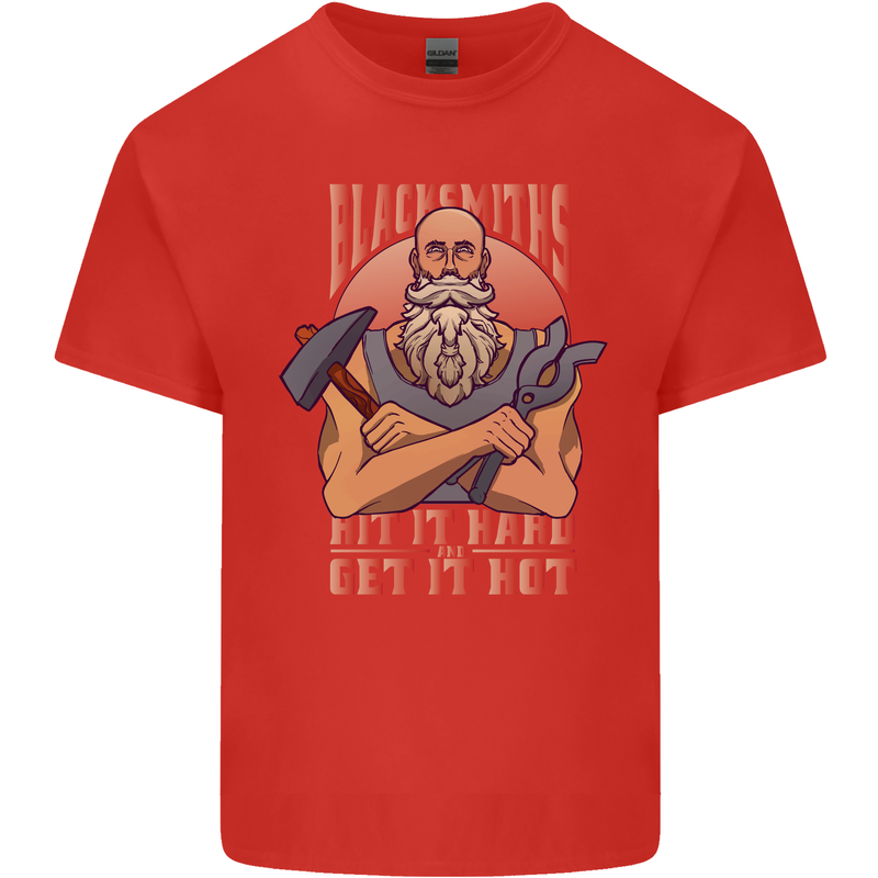 Funny Blacksmith Quote Kids T-Shirt Childrens Red