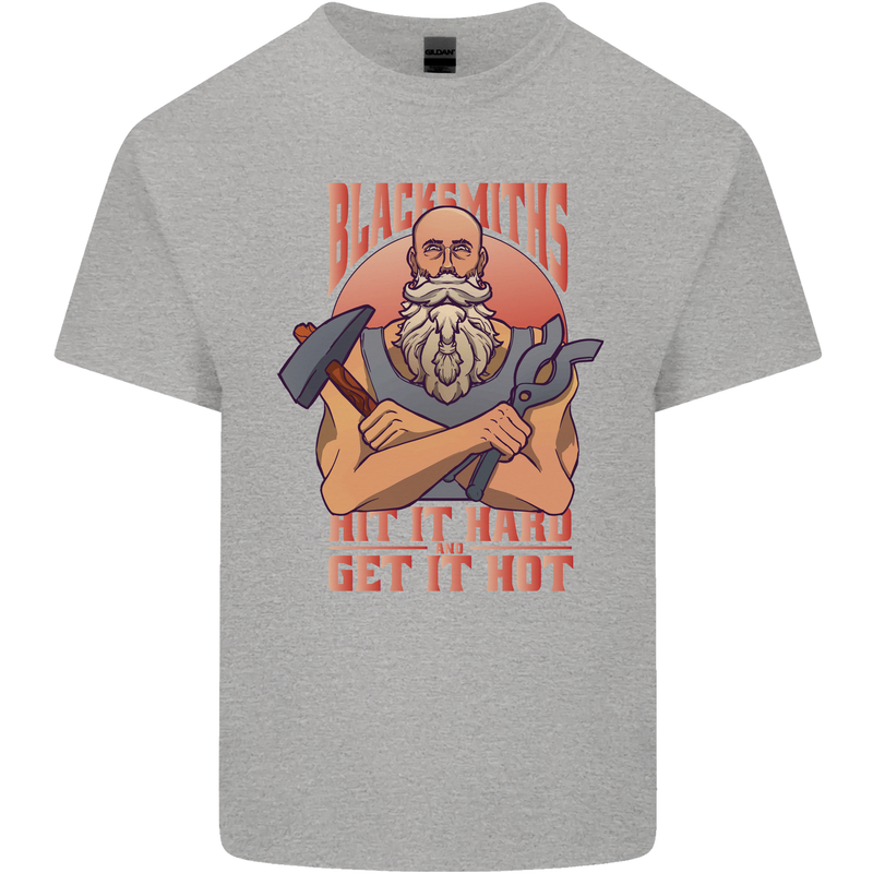 Funny Blacksmith Quote Kids T-Shirt Childrens Sports Grey