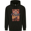 Funny Blacksmith Quote Mens 80% Cotton Hoodie Black