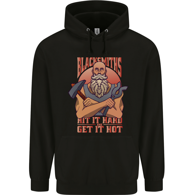 Funny Blacksmith Quote Mens 80% Cotton Hoodie Black