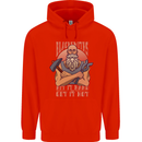 Funny Blacksmith Quote Mens 80% Cotton Hoodie Bright Red