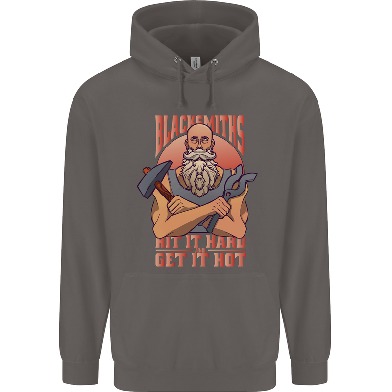 Funny Blacksmith Quote Mens 80% Cotton Hoodie Charcoal