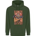 Funny Blacksmith Quote Mens 80% Cotton Hoodie Forest Green
