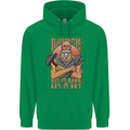 Funny Blacksmith Quote Mens 80% Cotton Hoodie Irish Green
