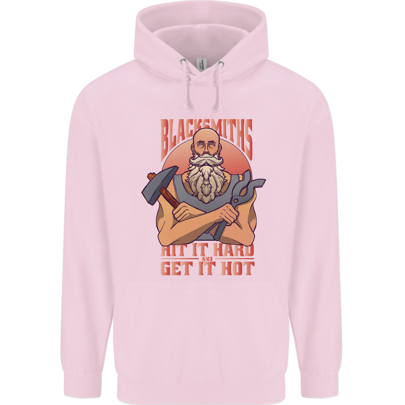 Funny Blacksmith Quote Mens 80% Cotton Hoodie Light Pink