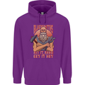 Funny Blacksmith Quote Mens 80% Cotton Hoodie Purple