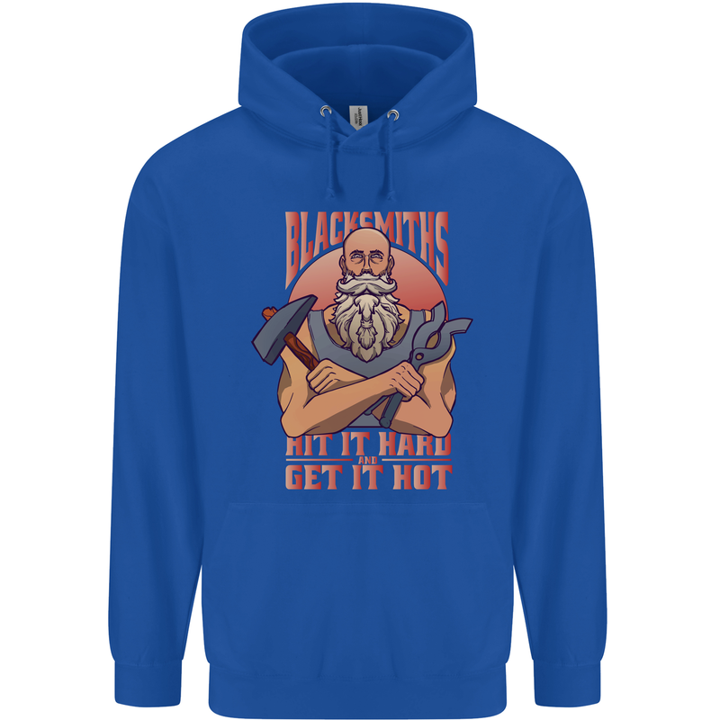 Funny Blacksmith Quote Mens 80% Cotton Hoodie Royal Blue