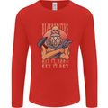 Funny Blacksmith Quote Mens Long Sleeve T-Shirt Red