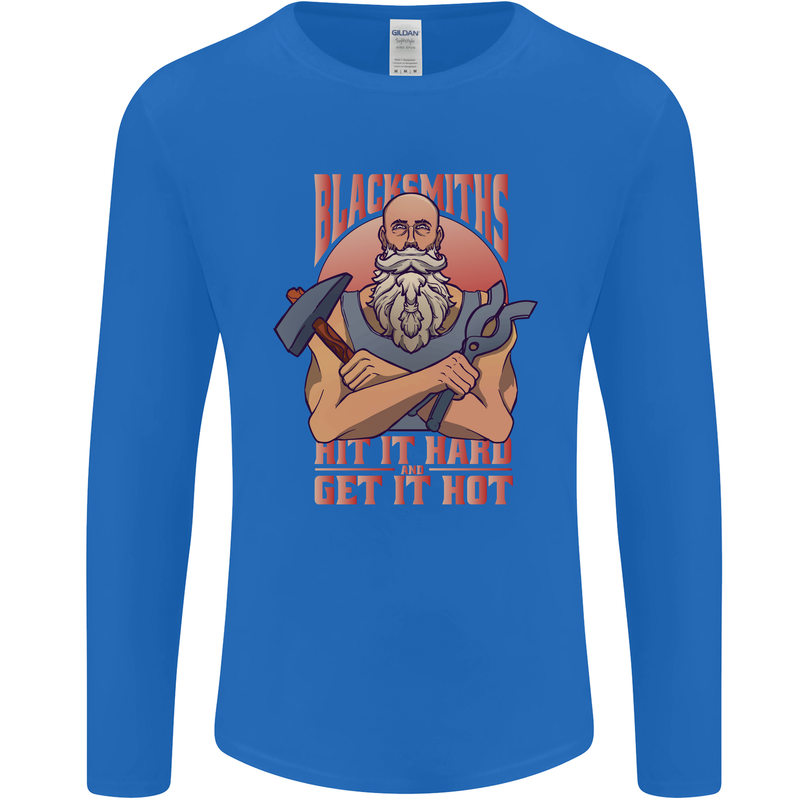 Funny Blacksmith Quote Mens Long Sleeve T-Shirt Royal Blue