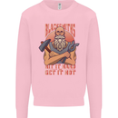Funny Blacksmith Quote Mens Sweatshirt Jumper Light Pink