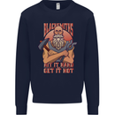 Funny Blacksmith Quote Mens Sweatshirt Jumper Navy Blue