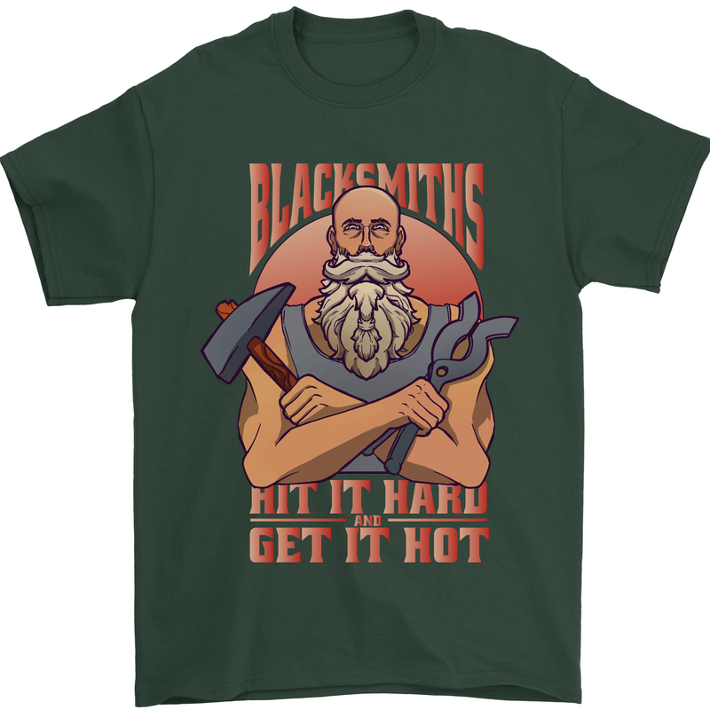 Funny Blacksmith Quote Mens T-Shirt 100% Cotton Forest Green