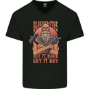 Funny Blacksmith Quote Mens V-Neck Cotton T-Shirt Black