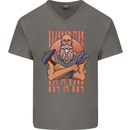 Funny Blacksmith Quote Mens V-Neck Cotton T-Shirt Charcoal