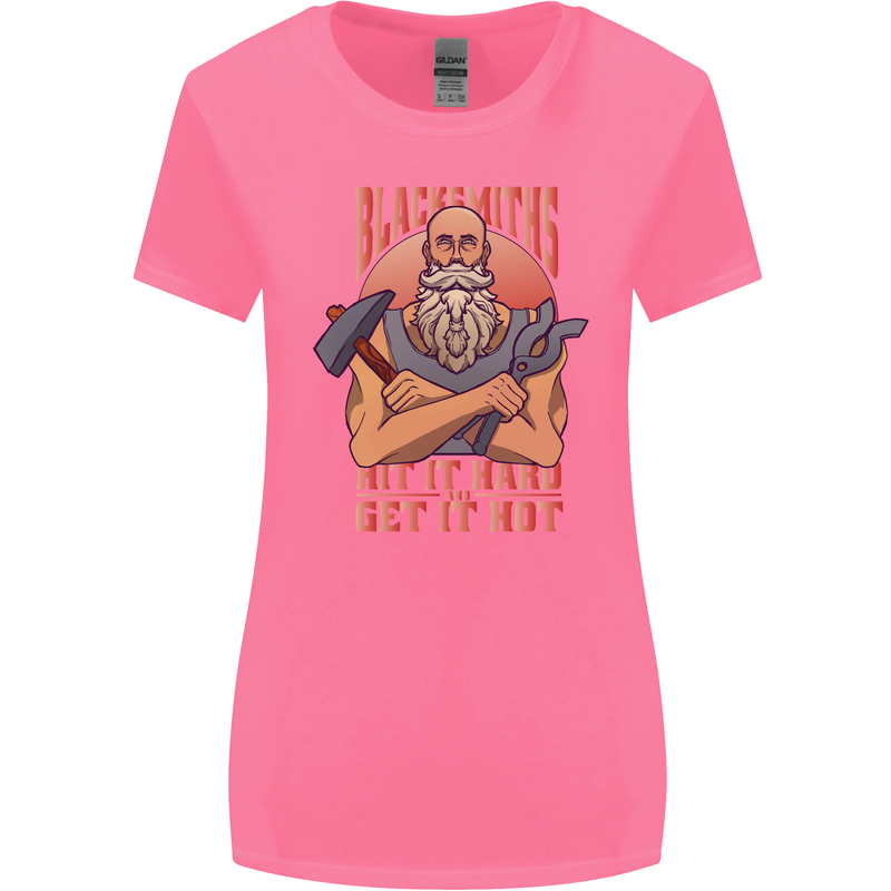 Funny Blacksmith Quote Womens Wider Cut T-Shirt Azalea