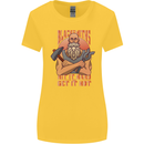 Funny Blacksmith Quote Womens Wider Cut T-Shirt Yellow