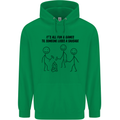 Funny Camping Sausage Childrens Kids Hoodie Irish Green