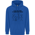 Funny Camping Sausage Childrens Kids Hoodie Royal Blue