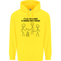 Funny Camping Sausage Childrens Kids Hoodie Yellow