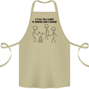 Funny Camping Sausage Cotton Apron 100% Organic Khaki