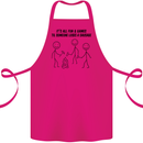 Funny Camping Sausage Cotton Apron 100% Organic Pink