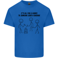 Funny Camping Sausage Kids T-Shirt Childrens Royal Blue