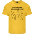 Funny Camping Sausage Kids T-Shirt Childrens Yellow