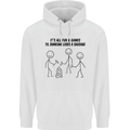 Funny Camping Sausage Mens 80% Cotton Hoodie White