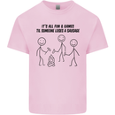 Funny Camping Sausage Mens Cotton T-Shirt Tee Top Light Pink