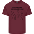 Funny Camping Sausage Mens Cotton T-Shirt Tee Top Maroon