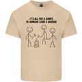 Funny Camping Sausage Mens Cotton T-Shirt Tee Top Sand