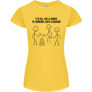 Funny Camping Sausage Womens Petite Cut T-Shirt Yellow