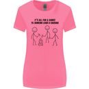 Funny Camping Sausage Womens Wider Cut T-Shirt Azalea