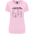 Funny Camping Sausage Womens Wider Cut T-Shirt Light Pink