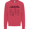 Funny Camping Weiner Kids Sweatshirt Jumper Heliconia
