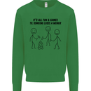 Funny Camping Weiner Kids Sweatshirt Jumper Irish Green
