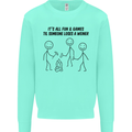 Funny Camping Weiner Kids Sweatshirt Jumper Peppermint