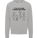 Funny Camping Weiner Kids Sweatshirt Jumper Sports Grey