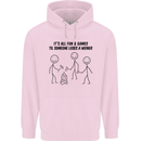 Funny Camping Weiner Mens 80% Cotton Hoodie Light Pink