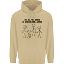 Funny Camping Weiner Mens 80% Cotton Hoodie Sand