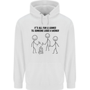 Funny Camping Weiner Mens 80% Cotton Hoodie White