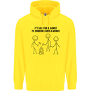 Funny Camping Weiner Mens 80% Cotton Hoodie Yellow