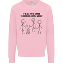 Funny Camping Weiner Mens Sweatshirt Jumper Light Pink