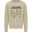 Funny Camping Weiner Mens Sweatshirt Jumper Sand